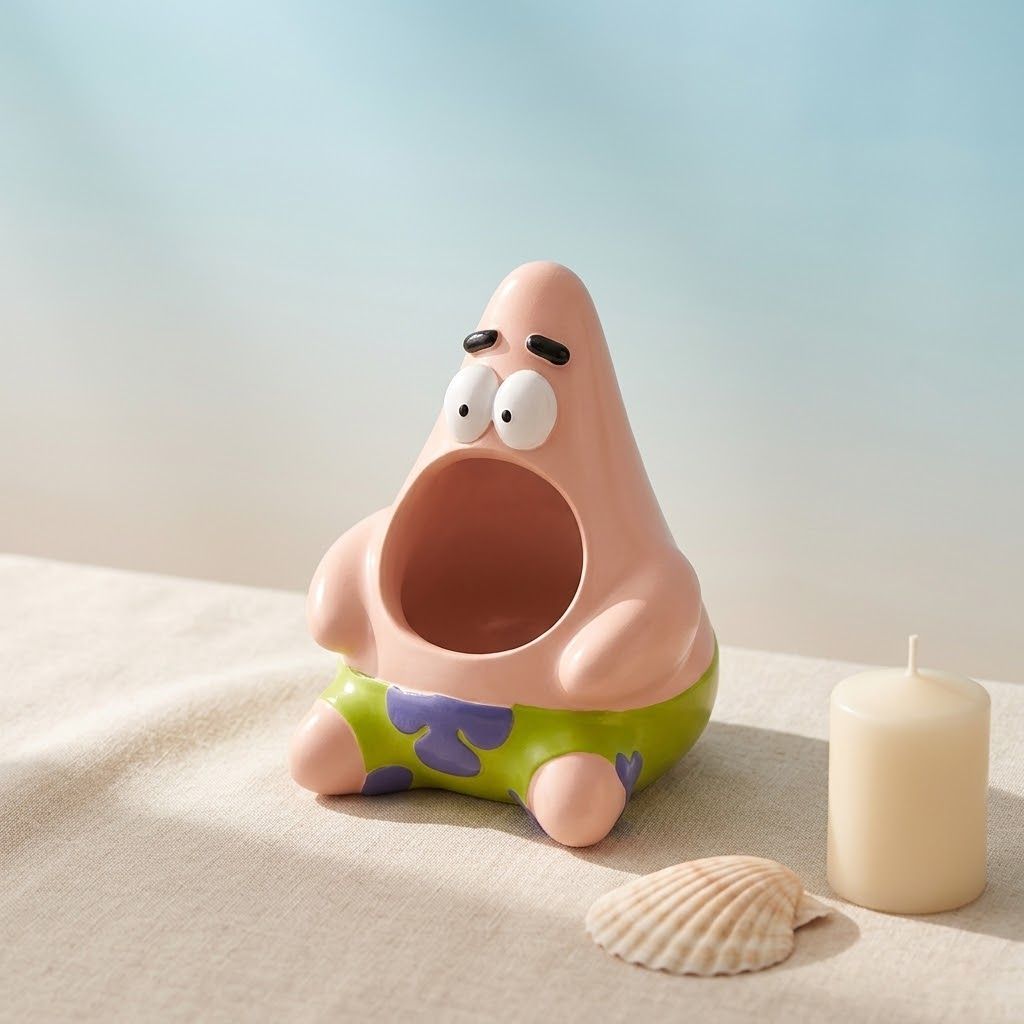 Tempat Pulpen Patrick Star Lucu Aesthetic Pen Holder Plastik Desk Organizer Gemoy Wadah Serbaguna Pa