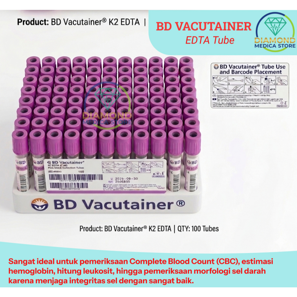 BD vacutainer K2 EDTA / vacumtube EDTA