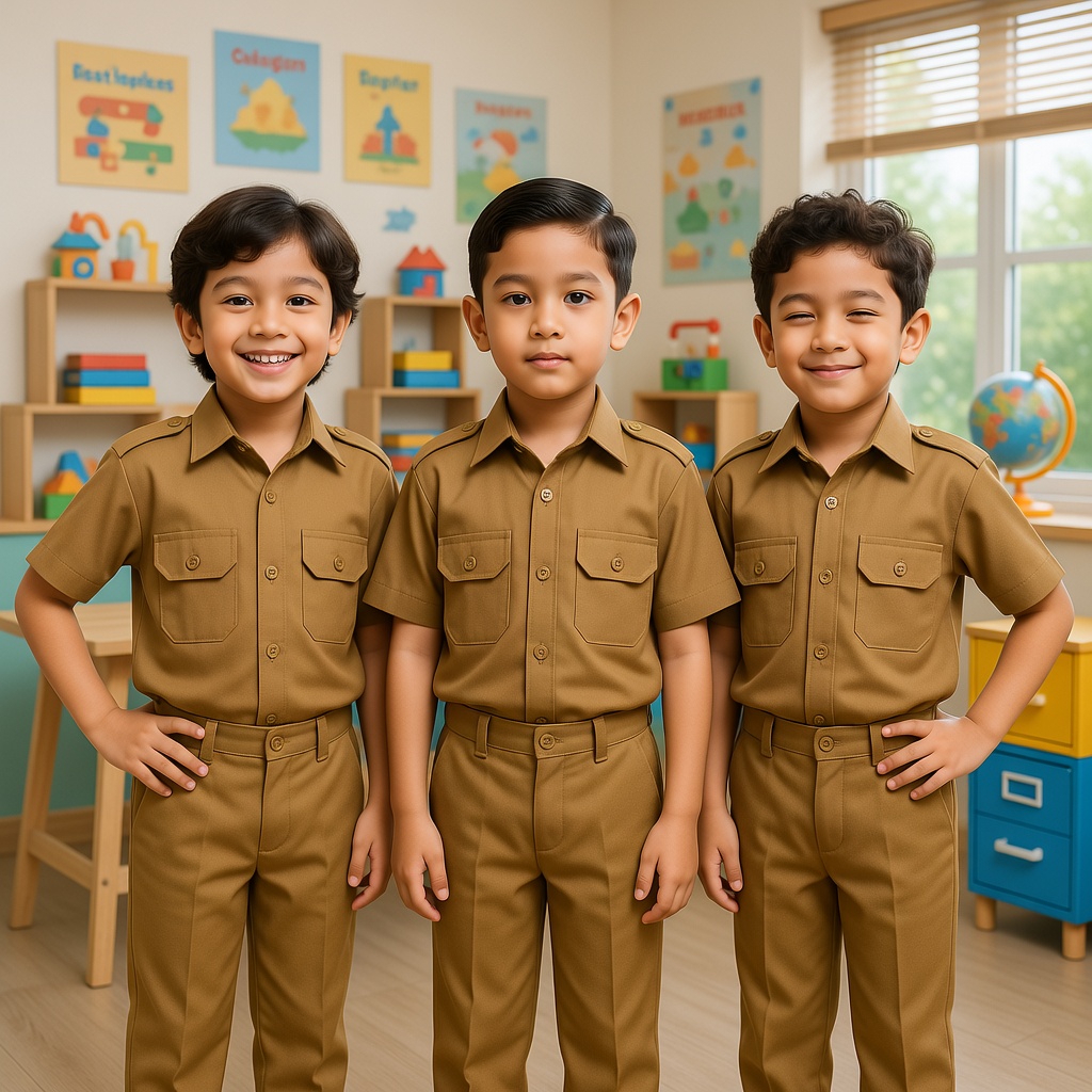 BAJU PROFESI ANAK PNS LAKI LAKI/CELANA SRAGAM PROFESI ANAK GURU