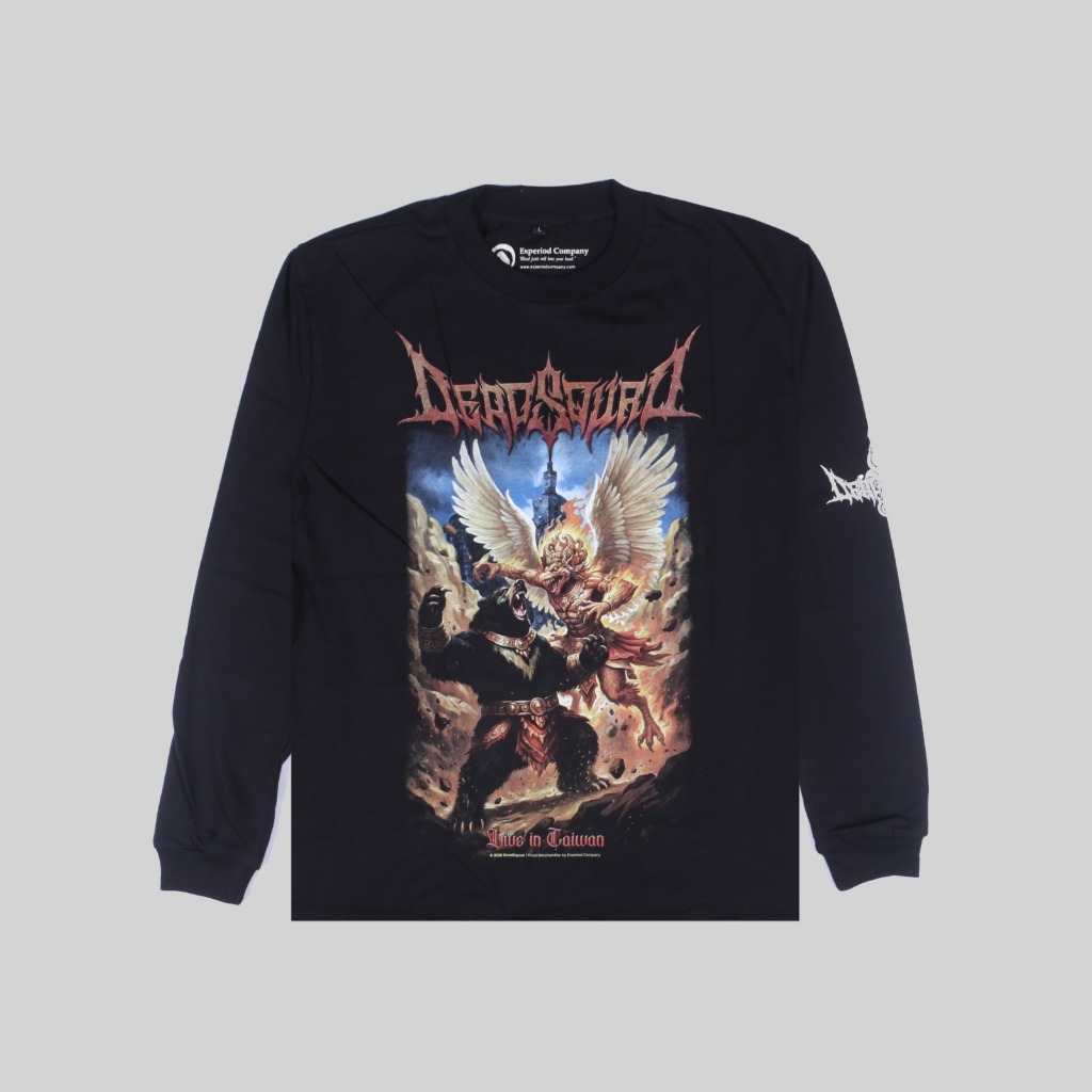 Longsleeve DEADSQUAD - TAIWAN 2026 TOUR | Kaos Band Reguler Original Merchandise