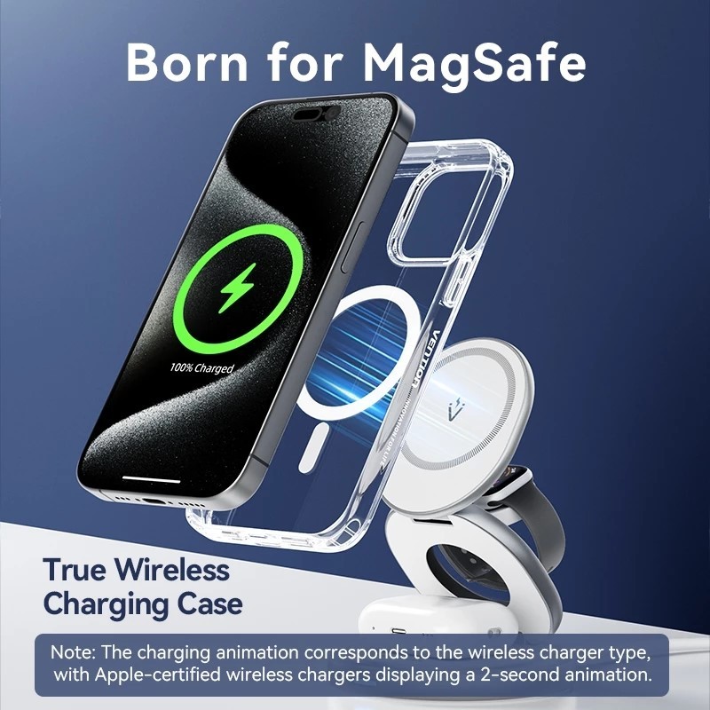Case Kasing iPhone AMINO Magnetic Clear Hybrid TPU Bumper Desain Tipis TYPE IPHONE 7 IPHONE 8 IPHONE