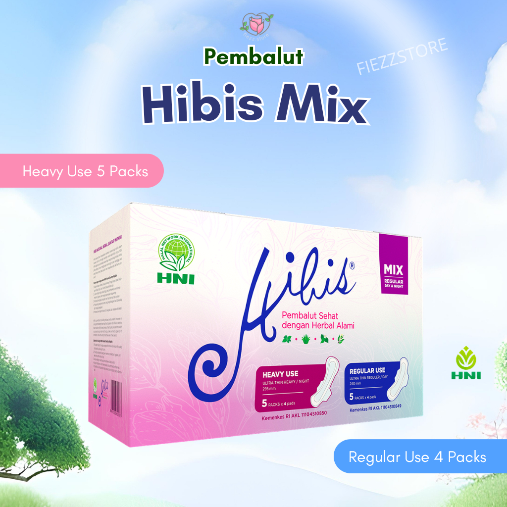 Hibis Mix HNI HPAI pembalut herbal alami