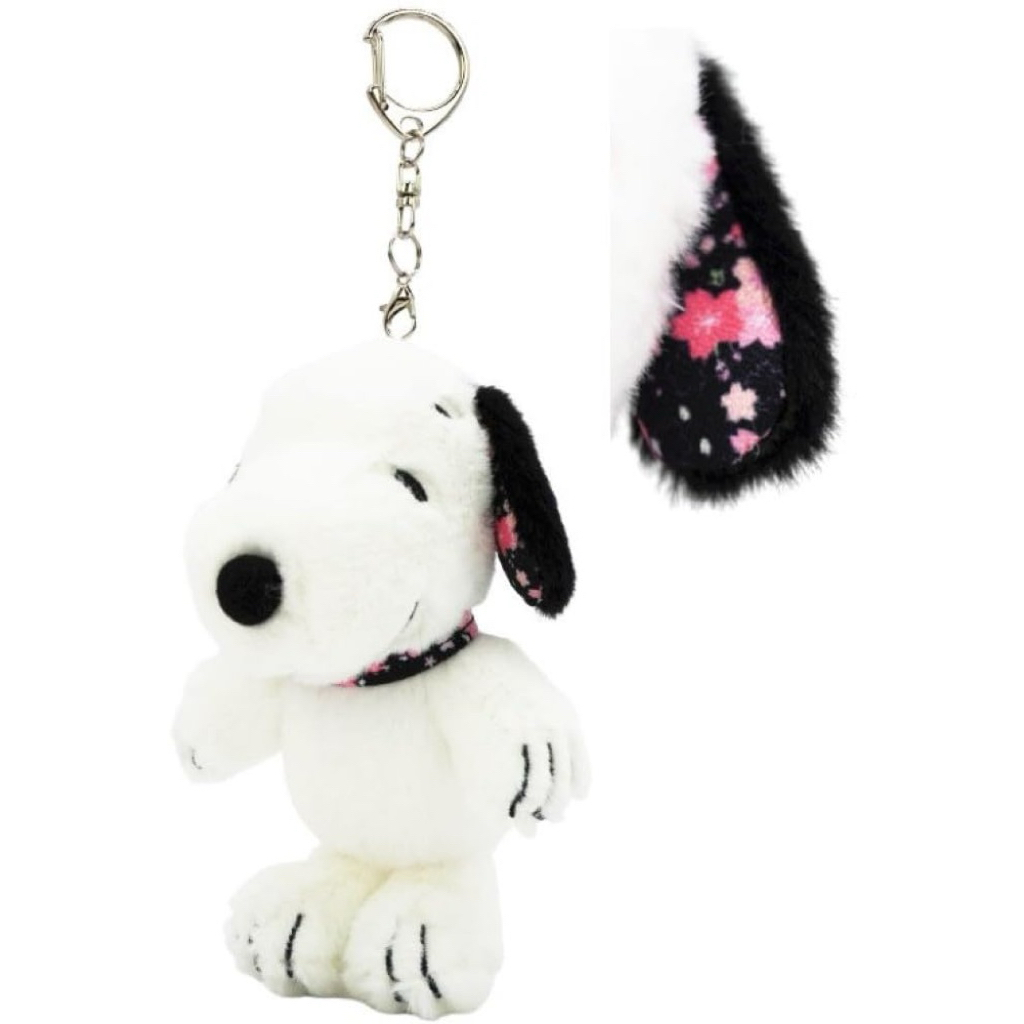 snoopy sakura keychain plush