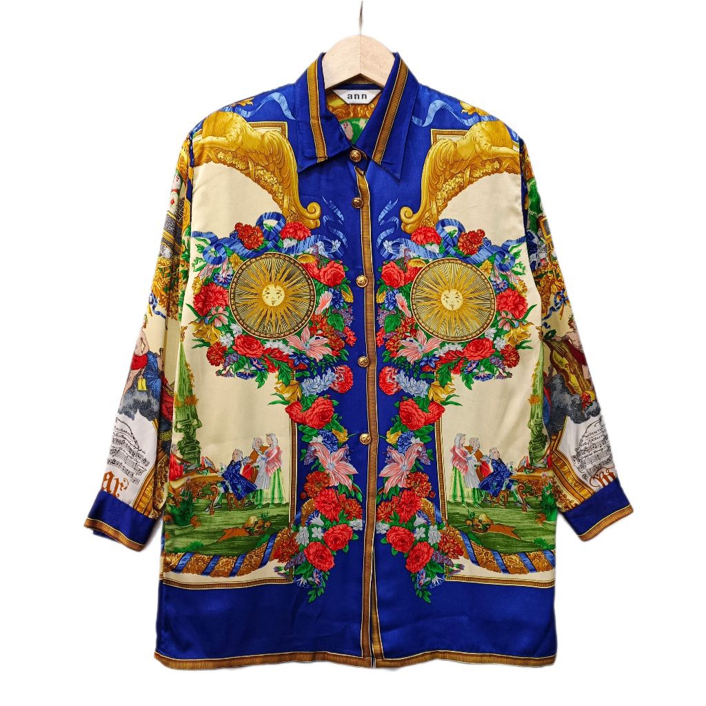 kode M194 kemeja vintage Size XL  lokal Kemeja vintage kemeja mewah kemeja sultan kemeja silk kemeja