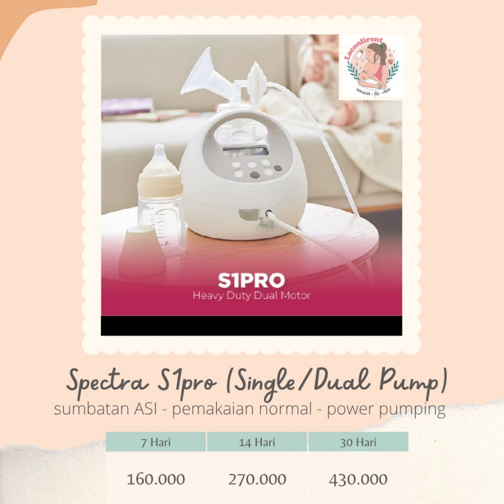Sewa POMPA ASI Spectra S1Pro(Kirim dari Bandung)
