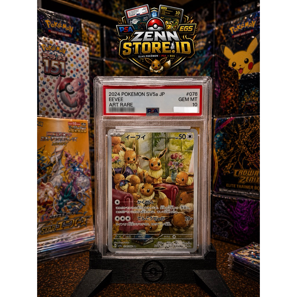 [PSA 10 Japan] Pokemon TCG - Eevee AR SV5a JP #078