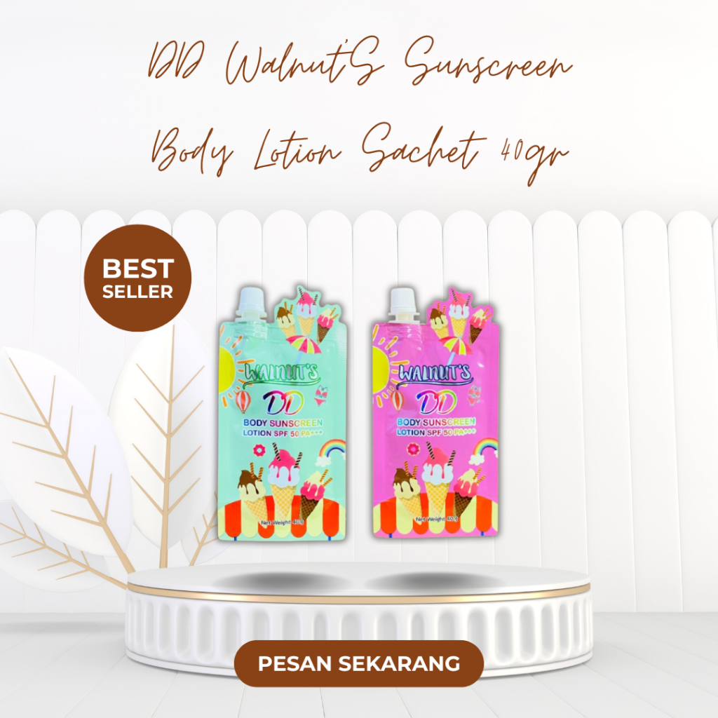 SUNSCREEN DD WALNUTS BODY LOTION SACHET 40 GRAM