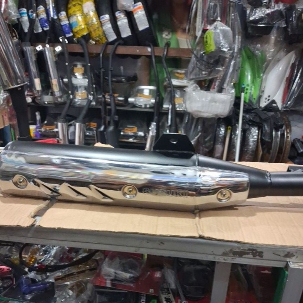 knalpot standar shogun 125