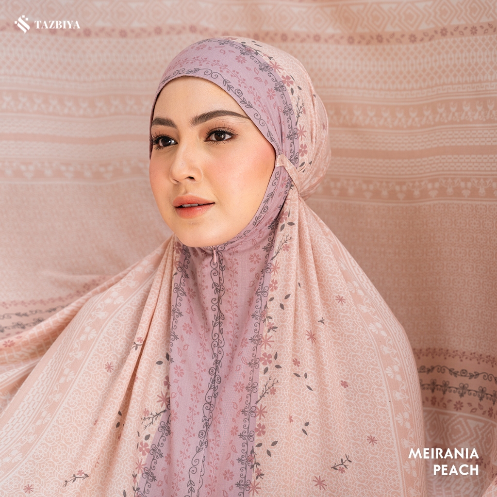 TAZBIYA - Mukena TAZBIYA X KEMISO Series (Mukena Dewasa Motif Bahan Rayon dengan Sajadah)