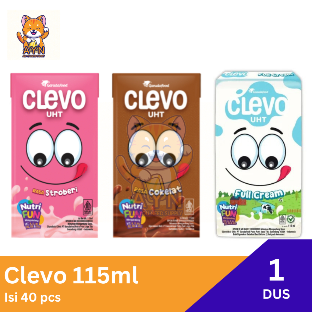 Clevo Susu UHT 115 ml [ 1 dus isi 40 pcs ]
