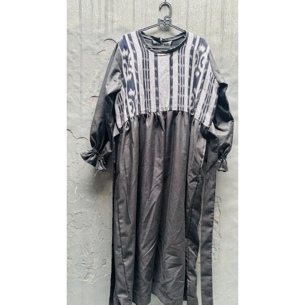 PRELOVED_Gamis Anak Perempuan Kombinasi Songket