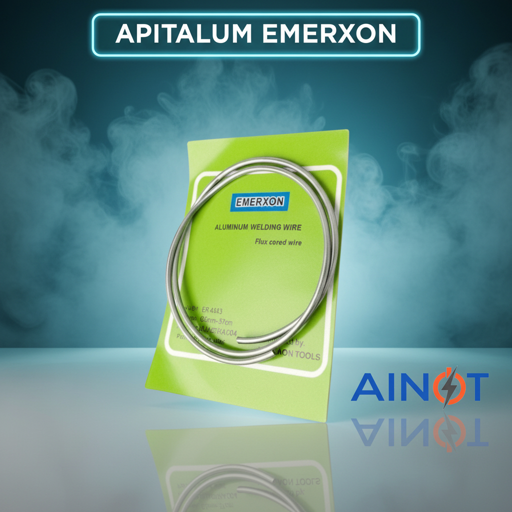 Kawat Las Aluminium Flux Cored Emerxon 2mm x 37cm Tambal Evaporator Kulkas AC untuk Sharp Polytron