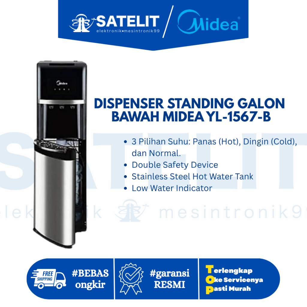 DISPENSER MIDEA YL-1567B GALON BAWAH YL1567B
