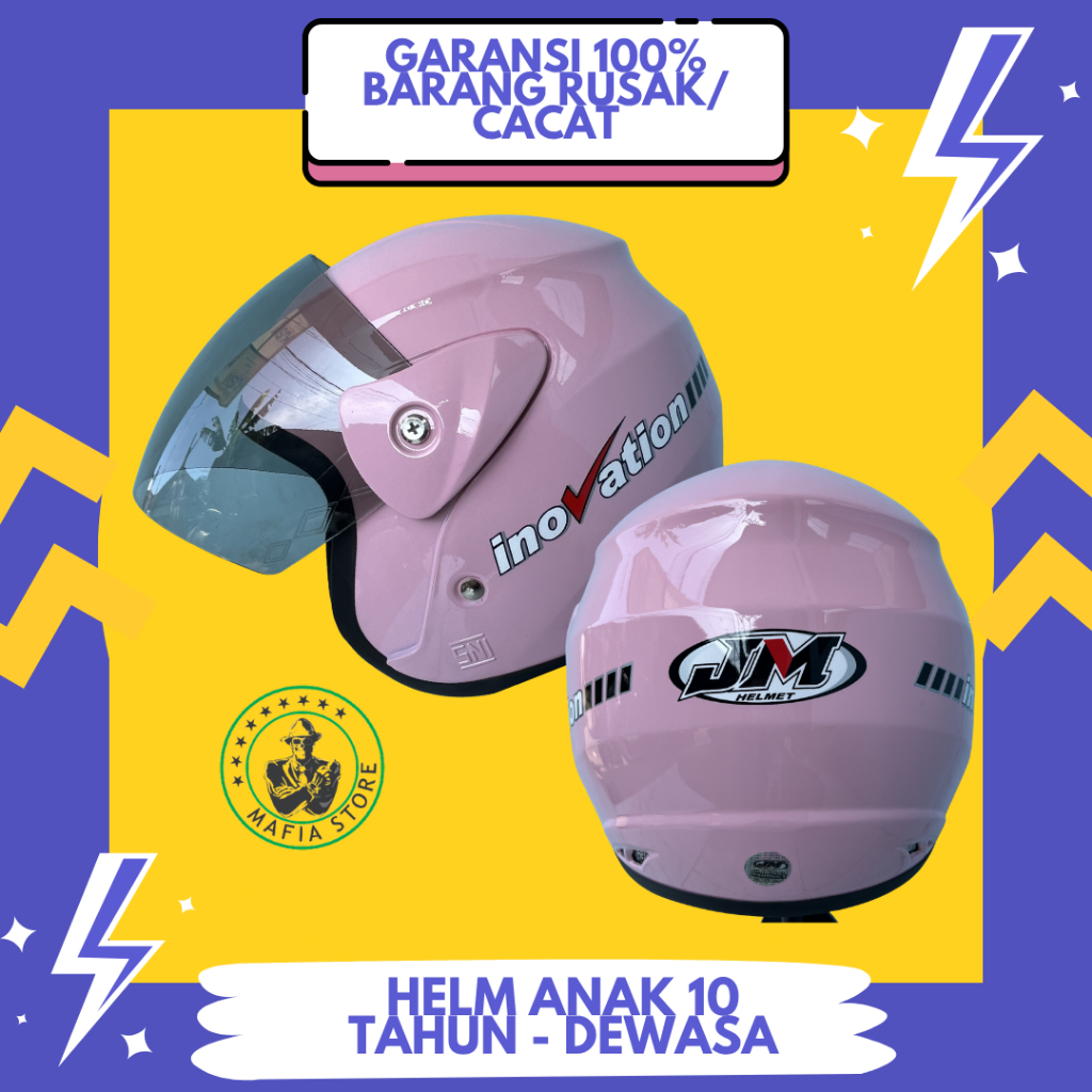 Helm Anak Perempuan Usia 10 11 12 13 14 15 Tahun Helm Anak SD SMP Remaja Dewasa