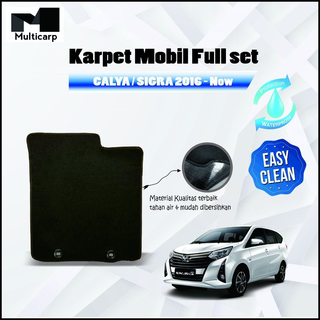 Karpet Mobil Calya/Sigra Satu Set Karpet Alas Mobil Calya/Sigra Premium