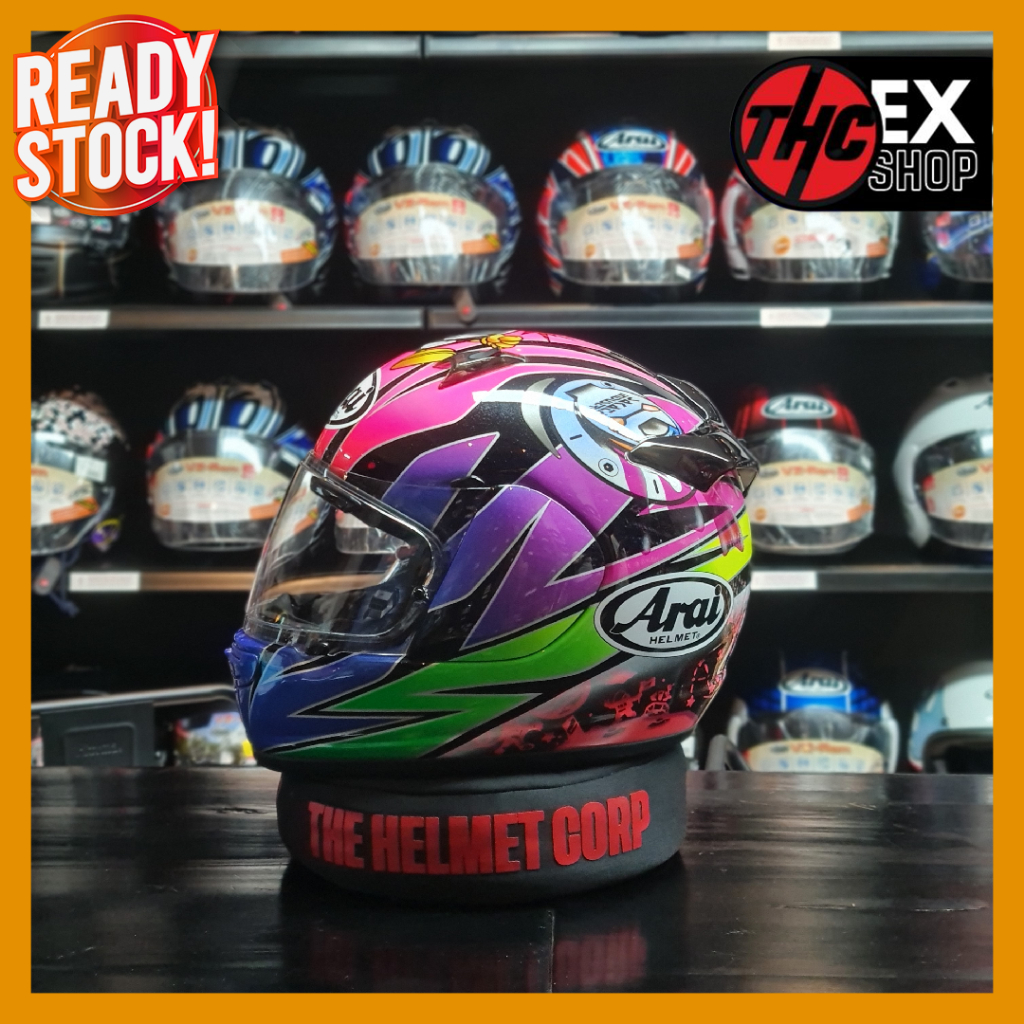 HELM ARAI QUANTUM J SAKATA BOMB SIZE M 2ND FULL FACE HELMET SECOND