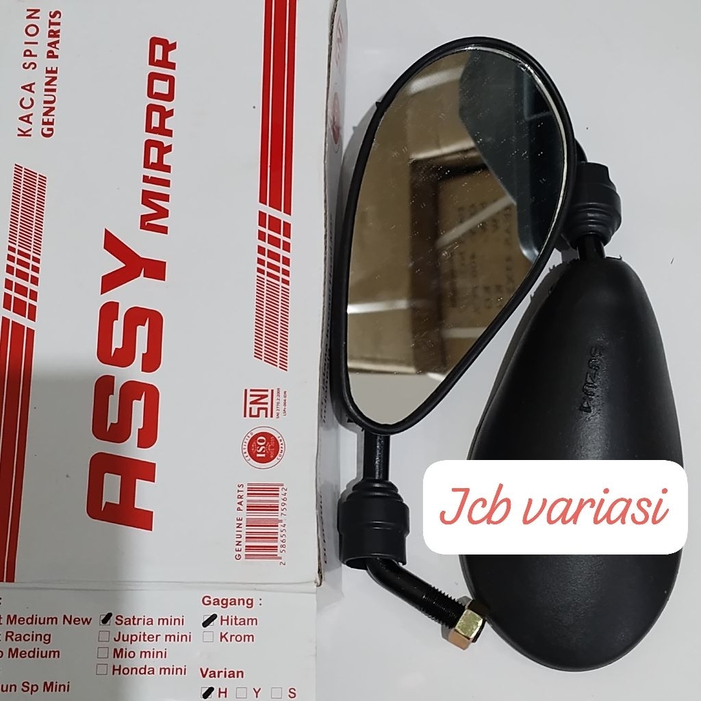 spion satria fu mini gaggang hitam/spion satria kcl/spion satria hitam