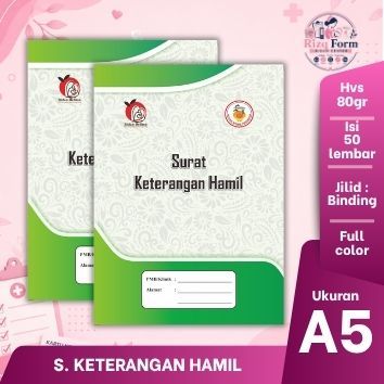 SURAT KETERANGAN HAMIL – UKURAN A5 | FULL COLOR | ISI 50 LEMBAR