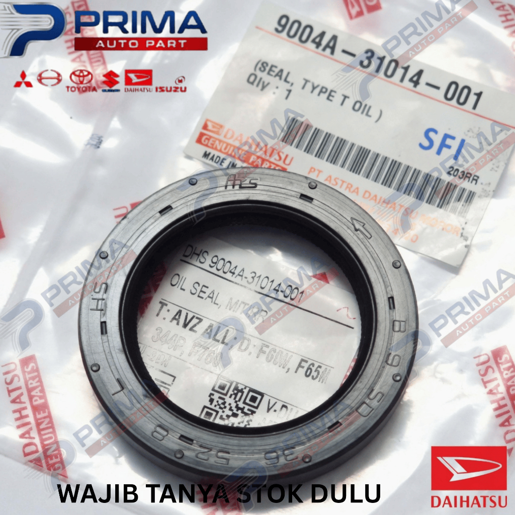 Oil Seal MT RR/Transmisi Belakang ORIGINAL AVANZA/XENIA 2003-2021|RUSH/TERIOS|GRANMAX/LUXIO DAIHATSU