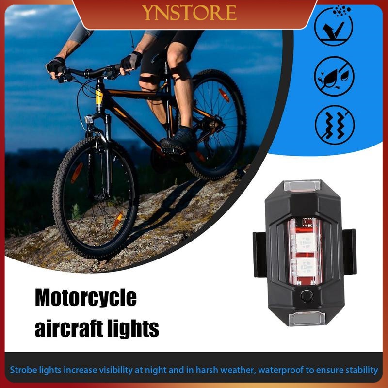 Lampu Strobo LED 7 Warna Universal Lampu LED Kedip Pesawat RGB Safety Sein Dip Motor Mobil