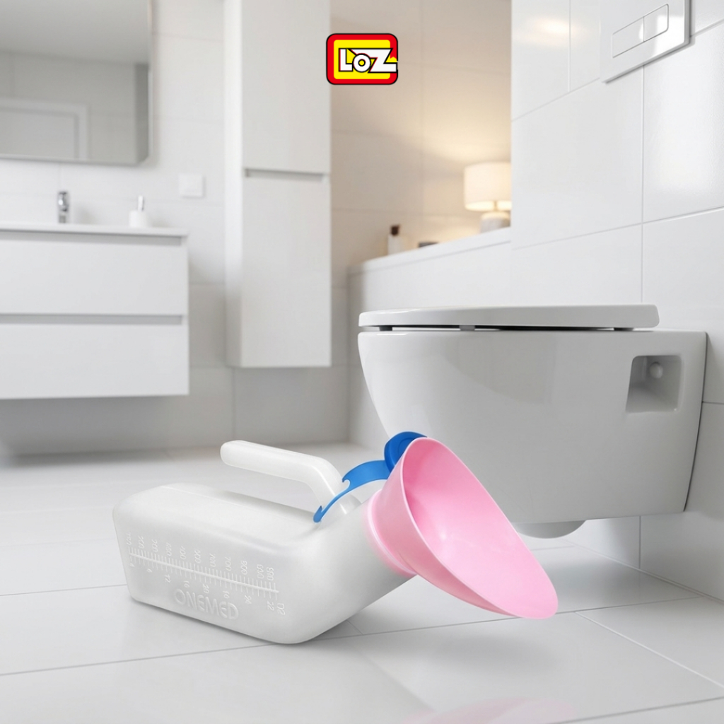 Urinal Pispot Onemed Perempuan / Pispot Wanita Pispot Perempuan + Tutup