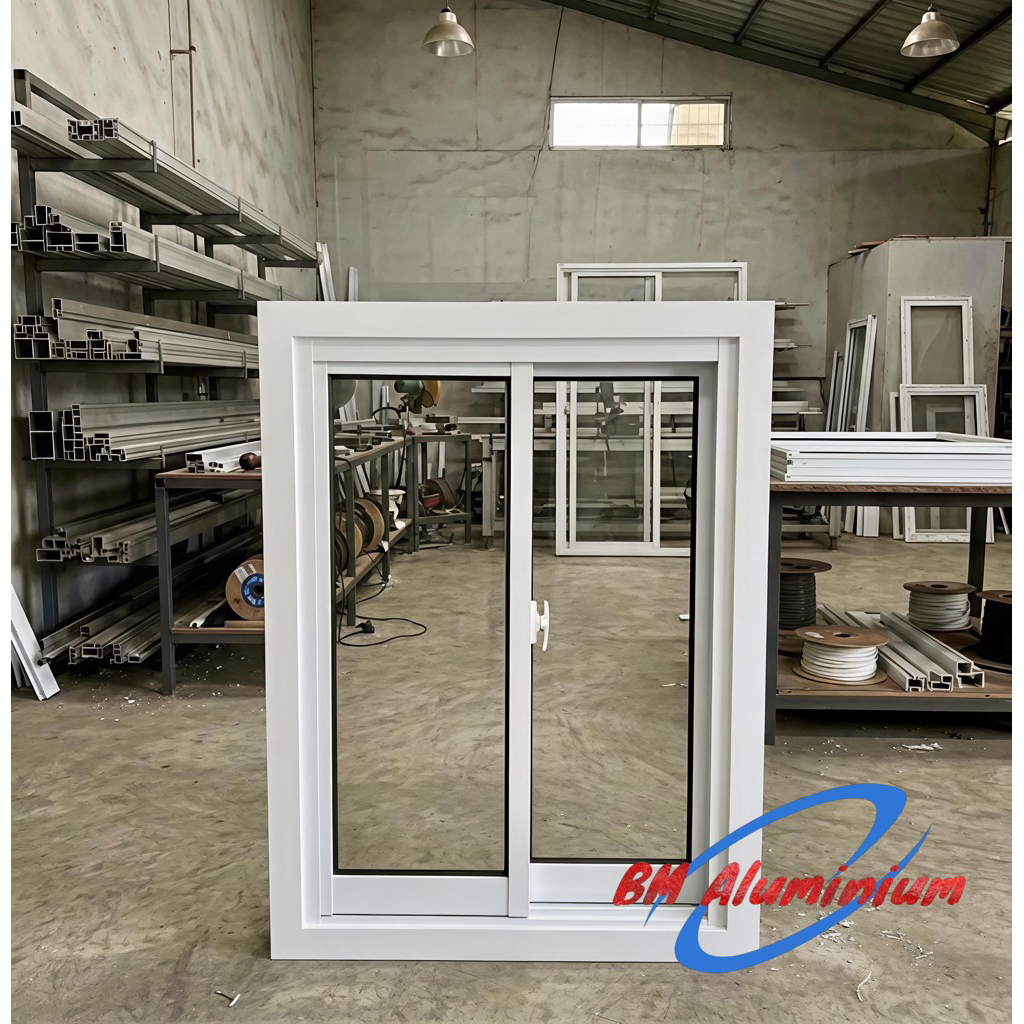 jendela aluminium sliding geser 60x80 murah promo