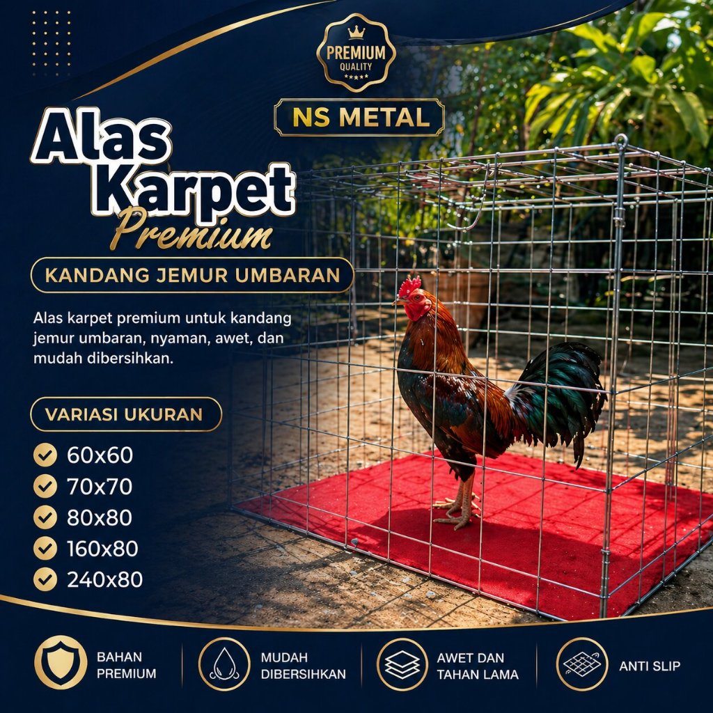 Alas Karpet Kandang Ayam Umbaran Premium | Mudah Dibersihkan | Termurah