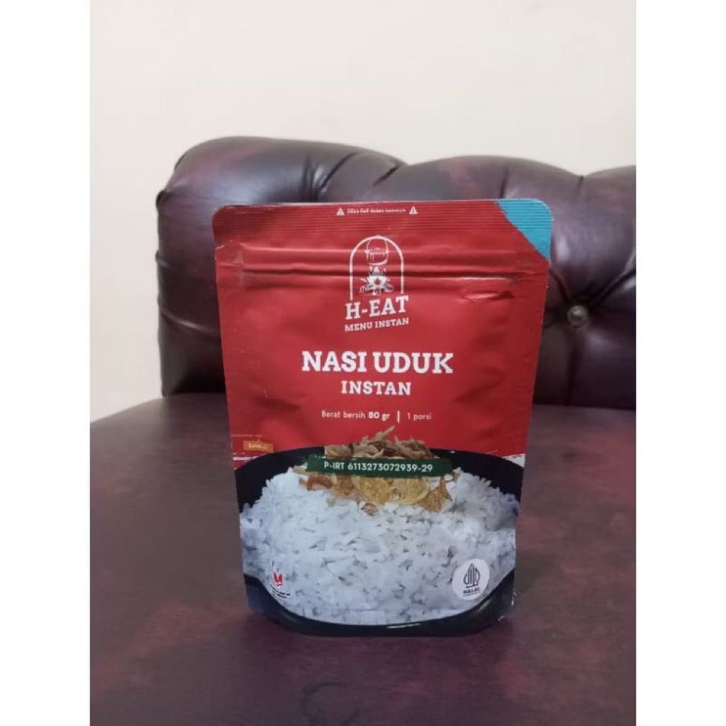 H-EAT NASI UDUK INSTAN TINGGAL SEDUH MAKANAN INSTAN MENDAKI GUNUNG TRAVELING OUTDOOR NASI UDUK RANSU