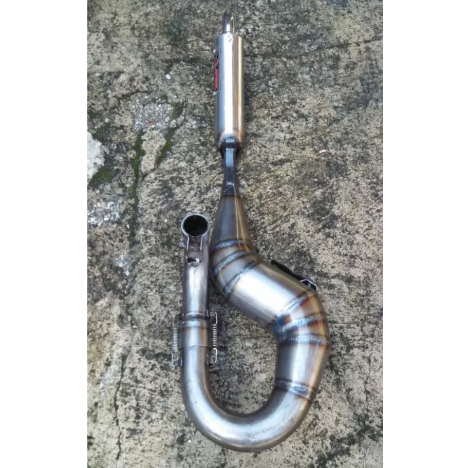 Knalpot Jipenk Racing buang kanan for competition Tune UP 180CC model per sambung