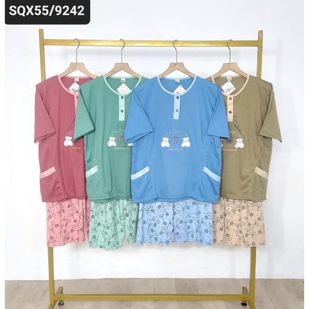 Babydoll Dewasa 3/4 Jumbo Merk Amro Label Putih Termurah