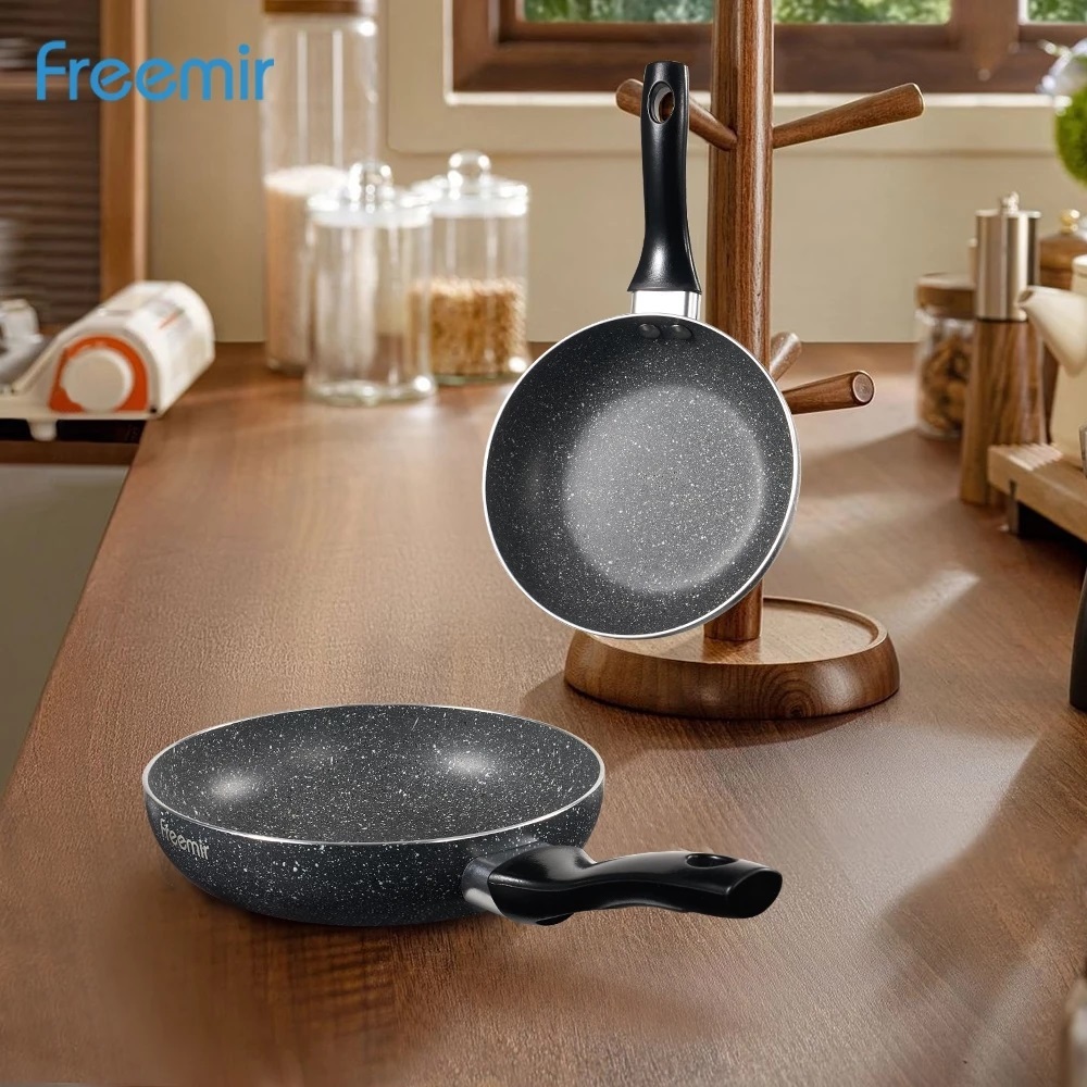 freemir anti lengket wajan wajan penggorengan anti lengket wajan kecil Wajan 16 CM warna Hitam Anti 