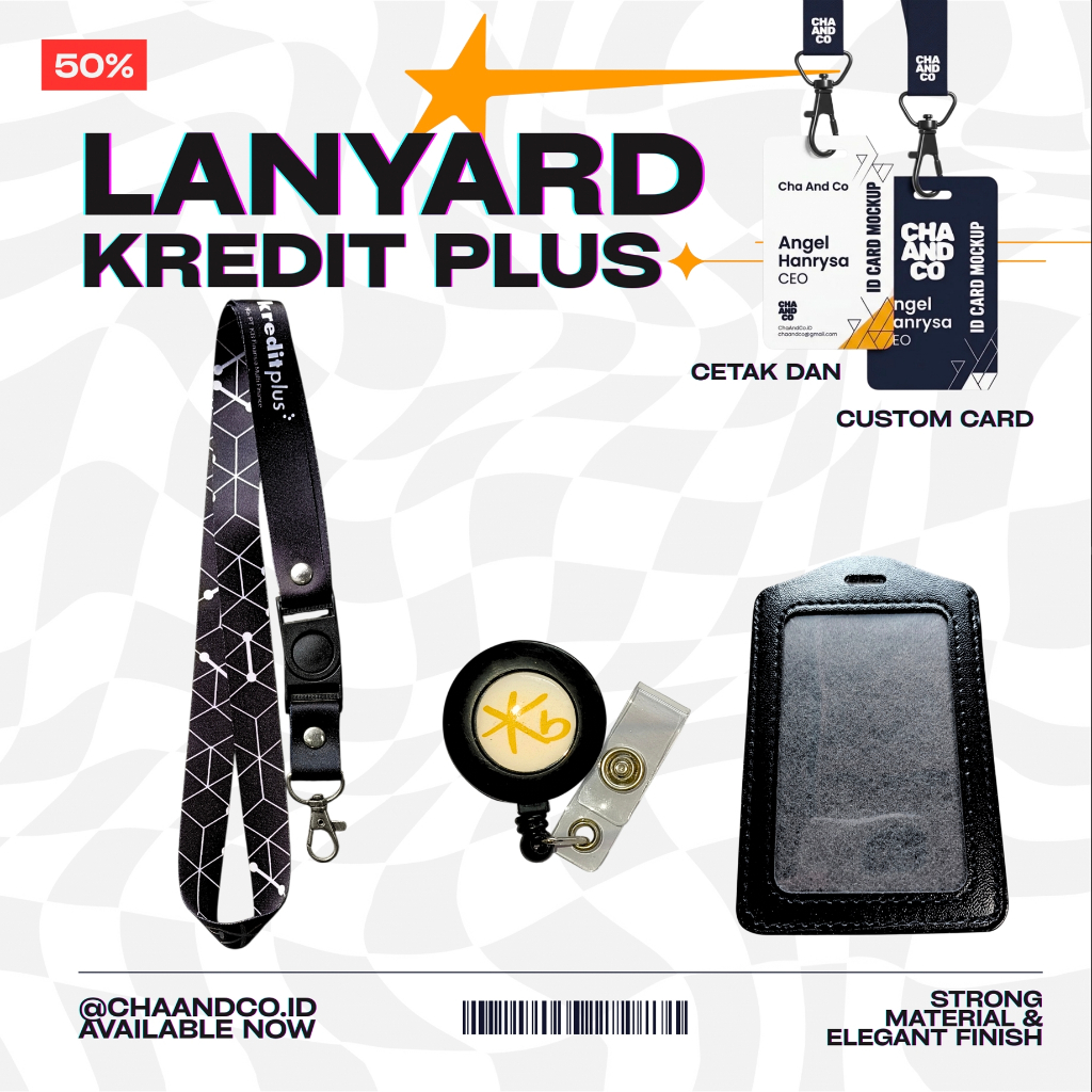 LANYARD KREDIT PLUS / SET LANYARD KREDIT PLUS [READY STOKK] Tali Gantungan Kredit Plus