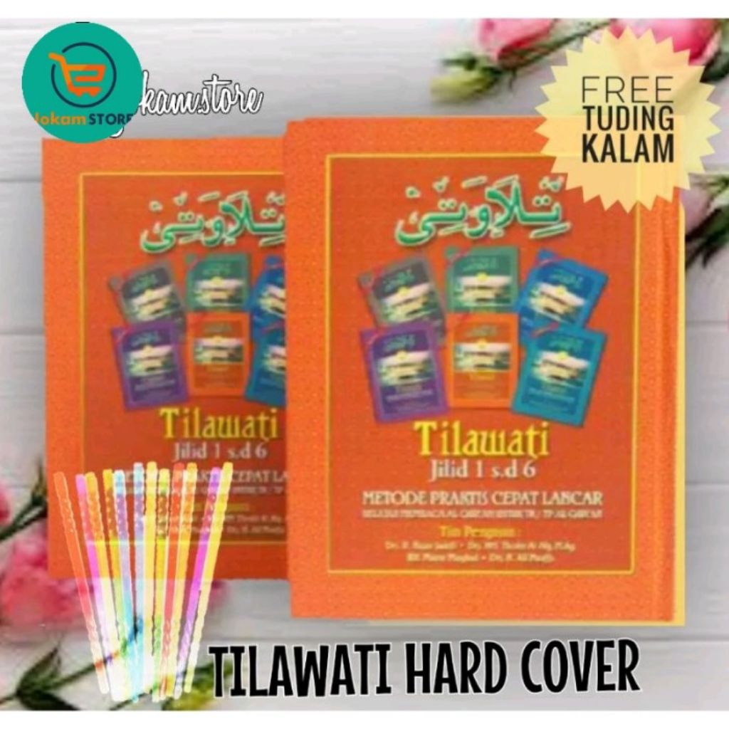 TILAWATI JILID 1 SAMPAI 6 HARDCOVER ( free tuding )