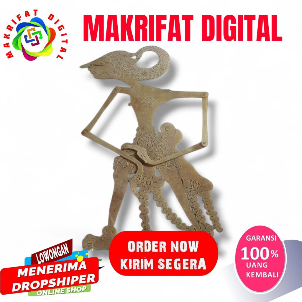 ZACK MART Wayang kulit asli putihan wisanggeni pedalangan