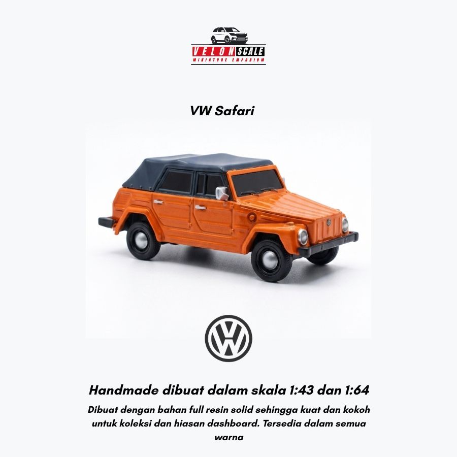 Diecast Miniatur Replika VW Safari skala 1:43 bisa request warna dan platnomor