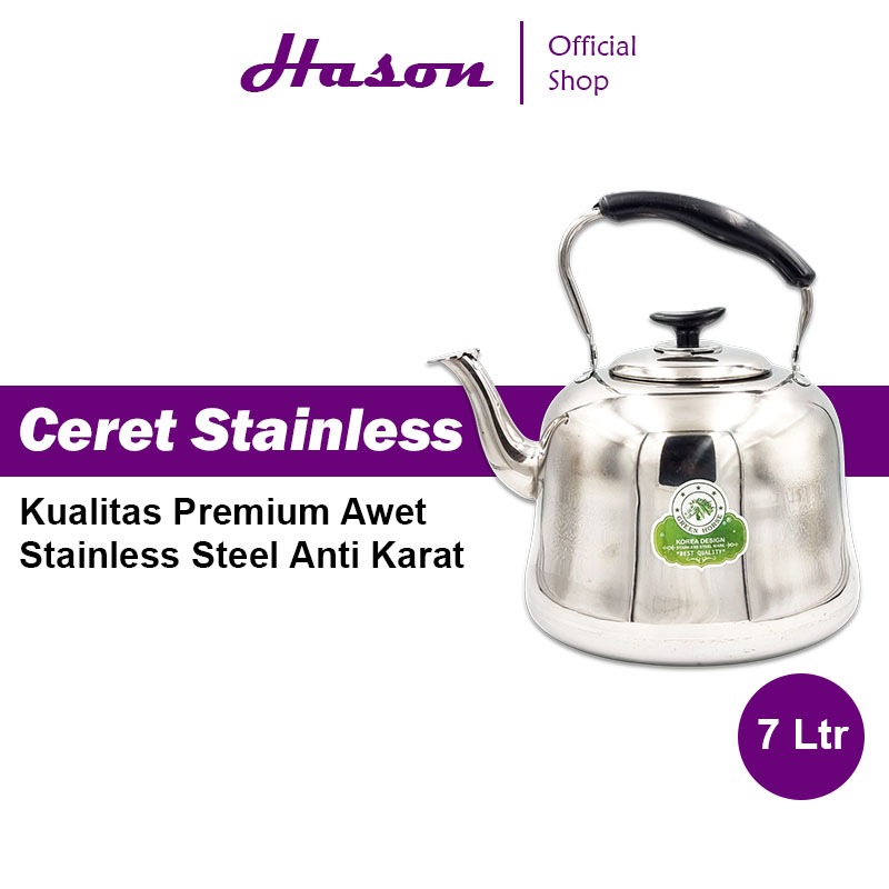 Horse Ceret Bunyi Stainless 7 Liter 28cm | Teko Siul Masak Air Panas | Whistling Kettle | Ketel