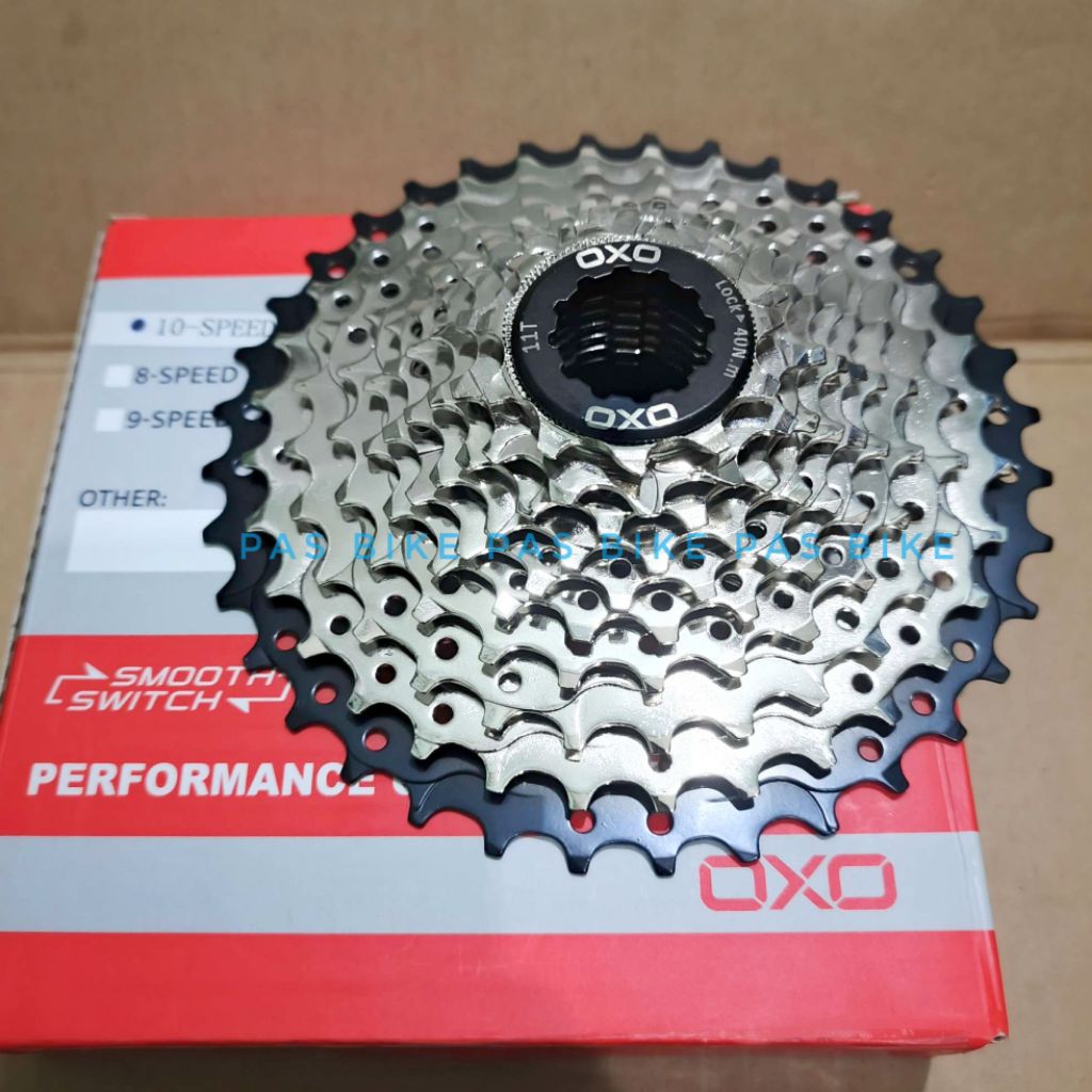 Sproket 10 Speed 11-36T Casssette OXO Krom Black