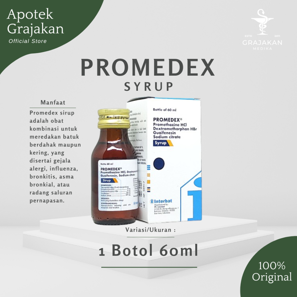 Promedex Sirup 60ml Obat Batuk Alergi