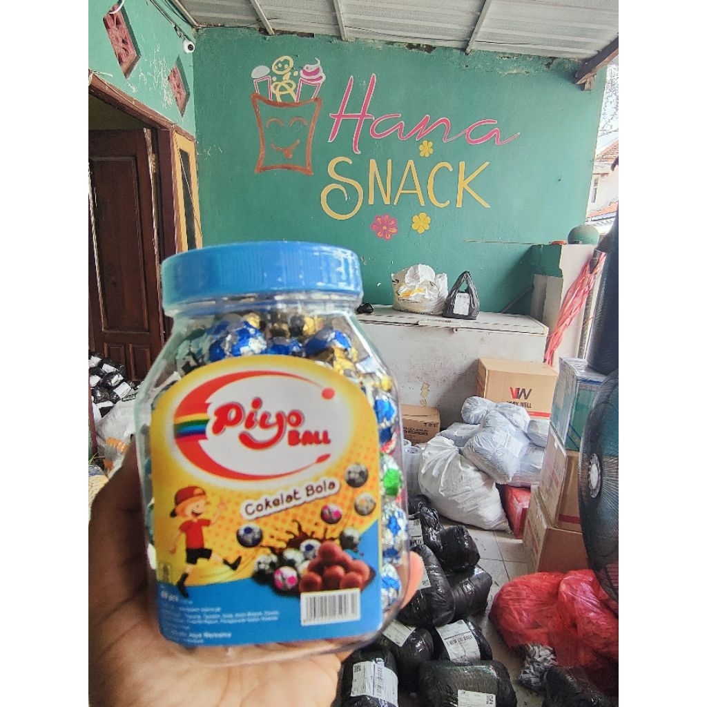 piyo ball toples permen bola coklat isi 60pcs