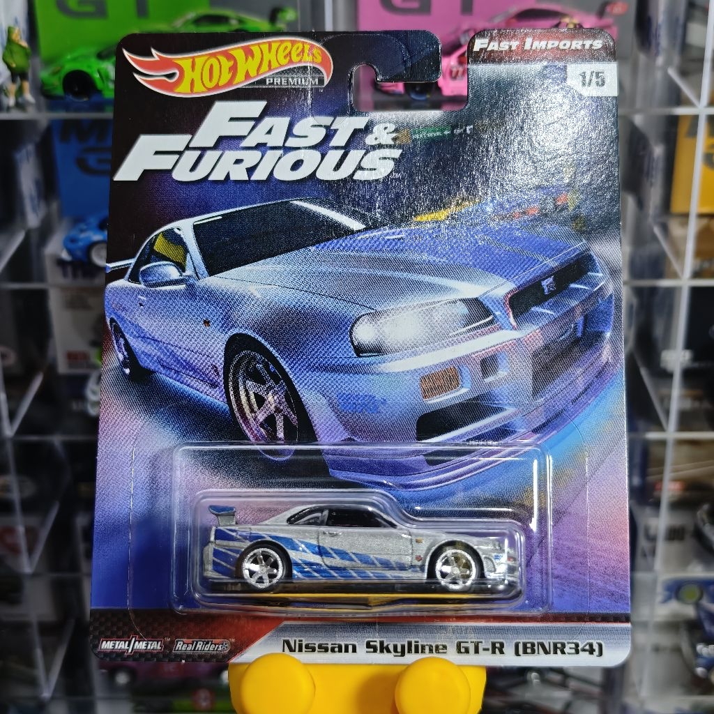 HOTWHEELS HOT WHEELS NISSAN SKYLINE GT-R BNR34 R34 BRIAN FAST IMPORTS FAST AND FURIOUS SEALED
