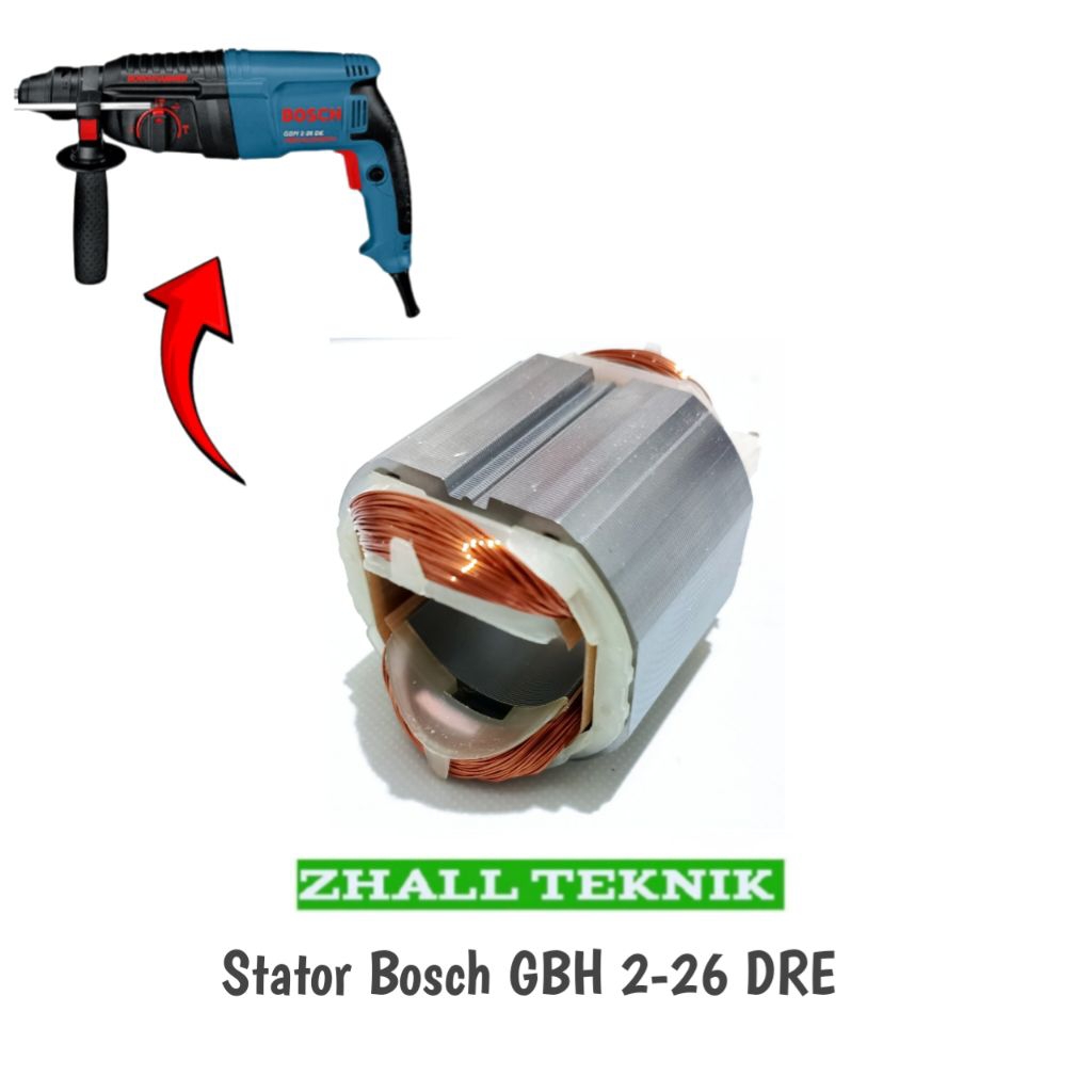 Stator Bosch GBH 2-26 DRE mesin bor drill SDS 3 Fungsi gulungan stator