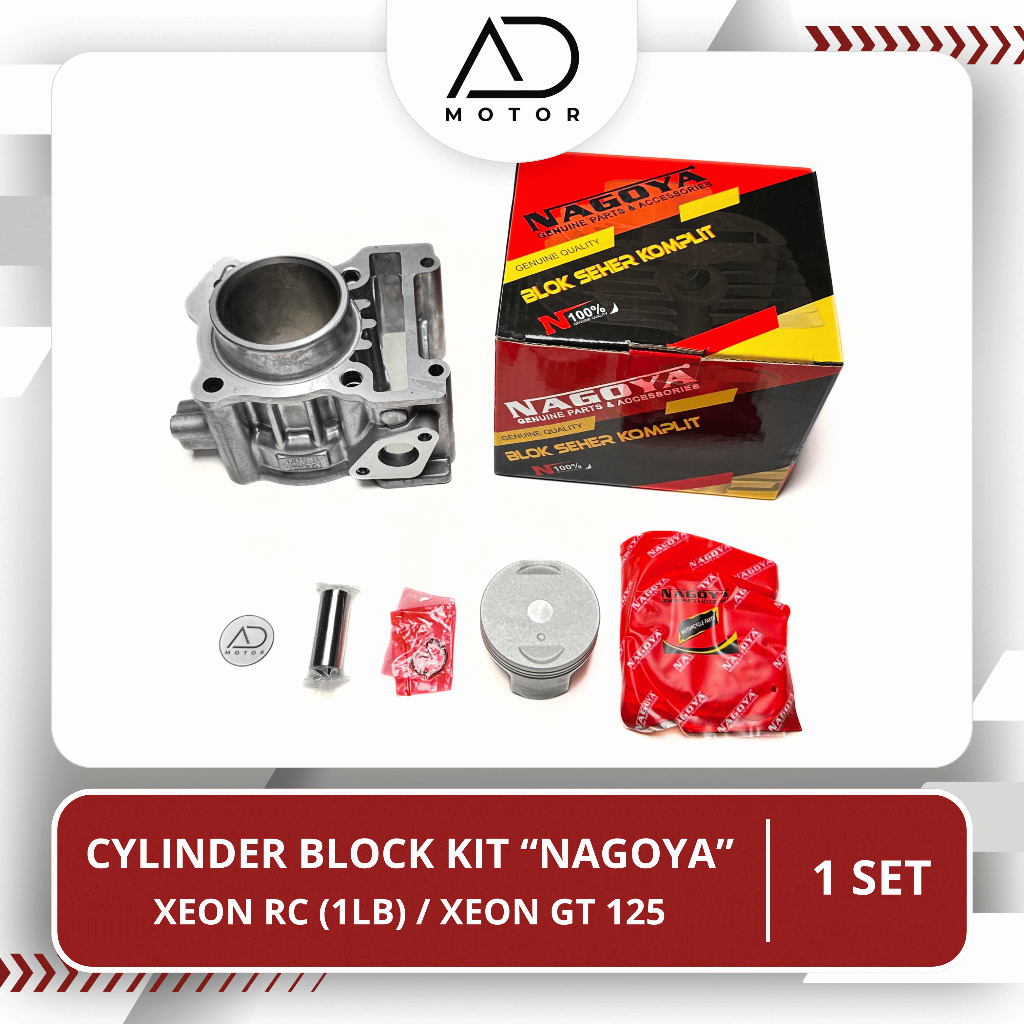 Cylinder Block Kit Xeon RC 1LB Xeon GT 125 Nagoya | Boring Buring | Blok Seher Komplit | Blok Silind