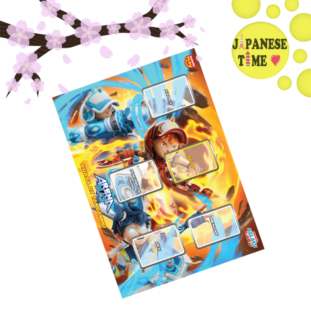 Monsta Galaxy Card Game / TCG Boboiboy Arena Mat / Playmat V4.0 - Kuasa Tahap Ketiga