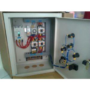 Panel Listrik + Instalasi Listrik (kontaktor, MCB, Cabling system)