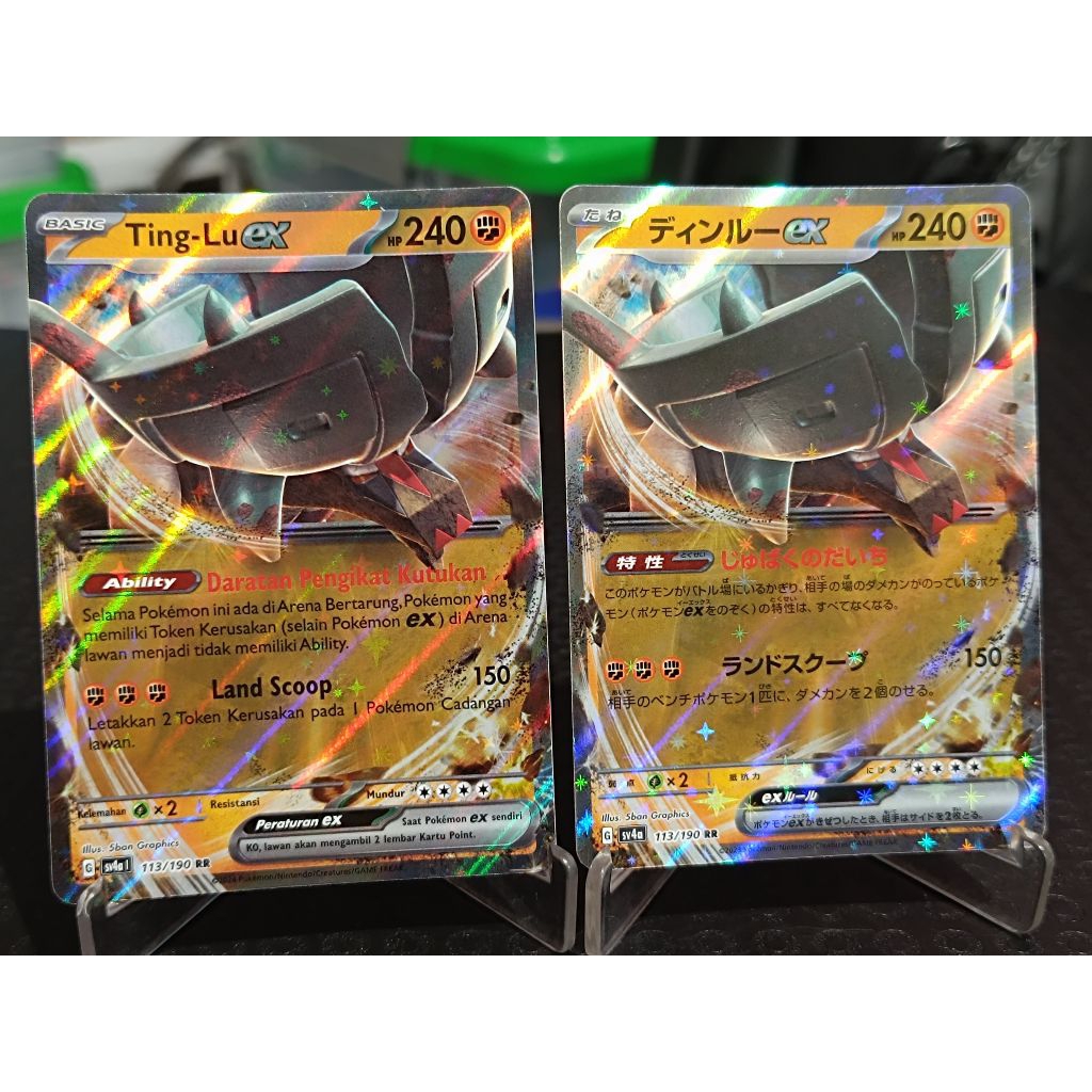 kartu pokemon TCG ori Ting-Lu ex RR Indonesia japan
