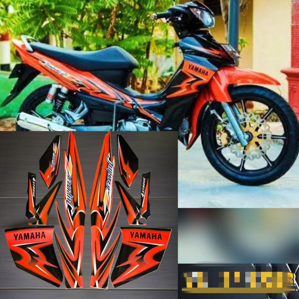 STRIPING JUPITER Z BURHAN TAHUN 2006 ORANGE