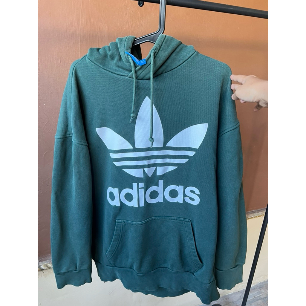 Preloved hoodie Adidas hijau