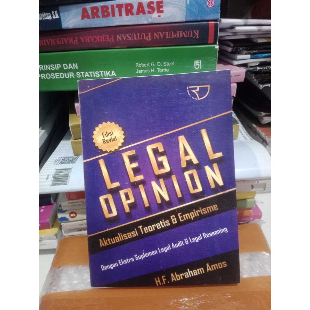LEGAL OPINION
Aktualisasi Teoretis & Empirisme

Dengan Ekstra Suplemen Legal Audit & Legal Reasoning