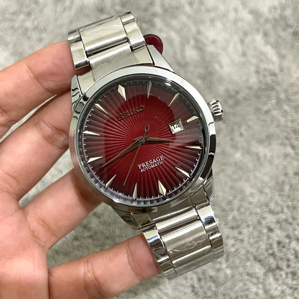 Jam Tangan Pria Automatic Seiko Presage Premium Stainless Open Back Case