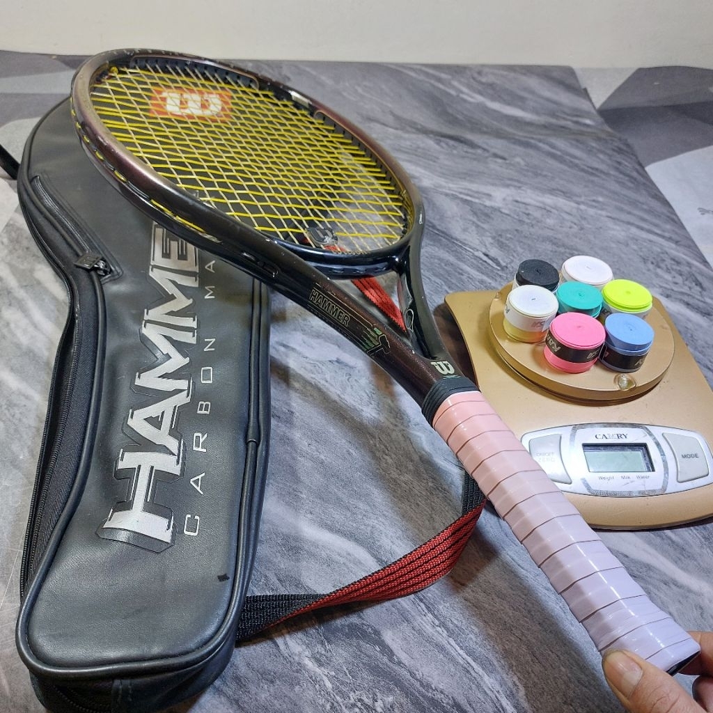 RAKET TENIS ORIGINAL WILSON HAMMER 2.9 POWER HOLES BEKAS  269GRAM